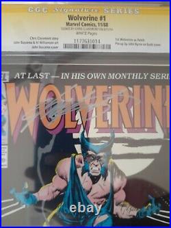 Wolverine Vol 2 1 CGC SS 9.8 White Signed By Chris Claremont 1988