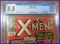 X-Men #12 CGC 5.5 Really Nice Book! 1st Appearance of the Juggernaut Vol 1 1965