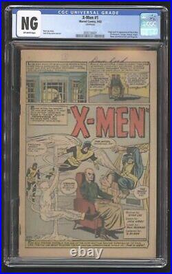 X-Men (Vol. 1) #1, CGC NG, Coverless, 1963, 1st Appearance of the X-Men, Magneto