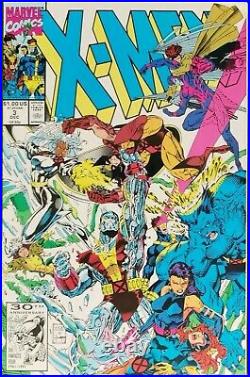 X-men #3 Marvel Comics 1991 Vol 2 Jim Lee Williams Cover Claremont Last Spec Key